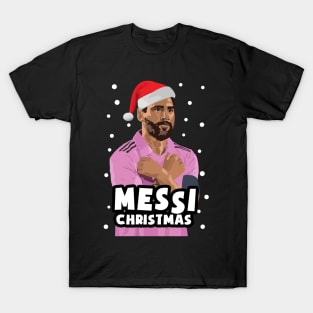 Funny Christmas Messi Miami Christmas T-Shirt